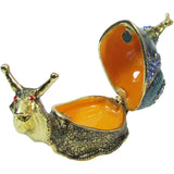 Snail Baby Jeweled Trinket Box Austrian Crystals