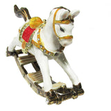 Rocking Horse Jeweled Trinket Box Austrian Crystals, White