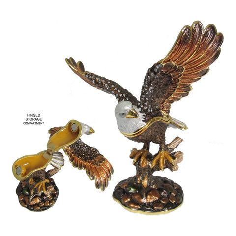 Bald Eagle Jeweled Trinket Box | Trinket Box | CMG Gifts & Collectibles