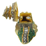 Great Wall Jeweled Trinket Box Austrian Crystals