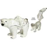Polar Bear Cub Jeweled Trinket Box Austrian Crystals