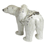 Polar Bear Cub Jeweled Trinket Box Austrian Crystals