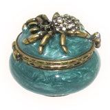 Mini Spider Jeweled Trinket Box Austrian Crystals