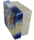 Capiz Shell Trinket Box, 3", Zodiac, Leo
