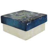 Capiz Shell Trinket Box, 3", Zodiac, Pisces