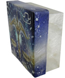 Capiz Shell Trinket Box, 3", Zodiac, Libra