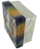 Capiz Shell Trinket Box, 3", Zodiac, Gemini