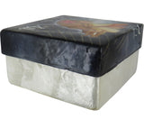 Capiz Shell Trinket Box, 3", Zodiac, Virgo