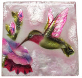 Capiz Shell Trinket Box, ", Hummingbird