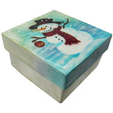 Capiz Shell Trinket Box, ", Snowman