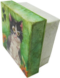 Capiz Shell Trinket Box, ", Kitten