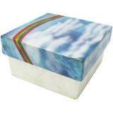 Capiz Shell Trinket Box, ", Rainbow