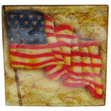 Capiz Shell Trinket Box, ", US Flag