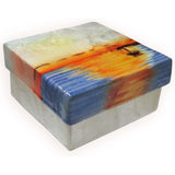 Capiz Shell Trinket Box, ", Sunset