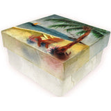 Capiz Shell Trinket Box, ", Beach