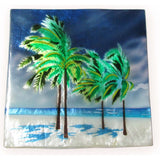 Capiz Shell Trinket Box, ", Palm Trees
