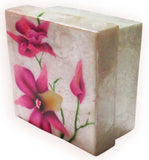 Capiz Shell Trinket Box, ", Orchids