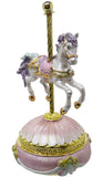 Carousel Jeweled Trinket Box Austrian Crystals