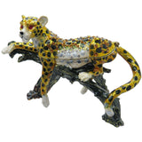 Cheetah Jeweled Trinket Box SWAROVSKI Crystals