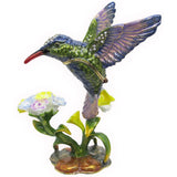 Hummingbird Jeweled Trinket Box SWAROVSKI Crystals,