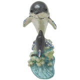 Dolphin Baby Jeweled Trinket Box SWAROVSKI Crystals,