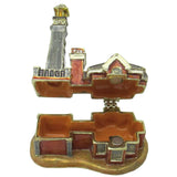 Lighthouse Jeweled Trinket Box Austrian Crystals,