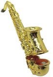 Saxophone Jeweled Trinket Box Austrian Crystals