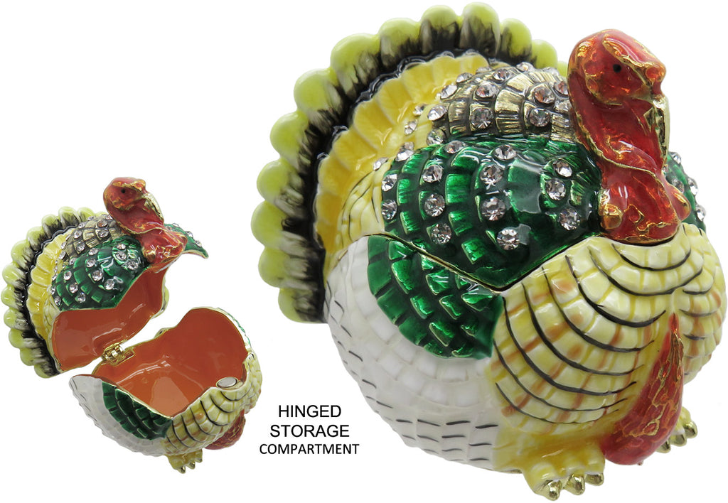 Turkey Jeweled Trinket Box with Austrian Crystals #2