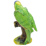 Parrot Jeweled Trinket Box Austrian Crystals,