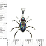 Multi Stone Inlay Sterling Silver Giant Ant Pendant Chain, Medium