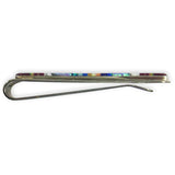 Money Clip, Native American Zuni Multi Stone Inlay,
