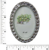 Jeweled Oval Picture Frame