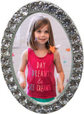 Jeweled Oval Picture Frame