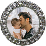 Jeweled Round Picture Frame