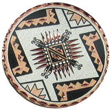 Southwestern Pill Box, Diamond Cut Copper Medallion Inlay, Starburst