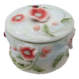 Fine Porcelain Trinket Box, Poppy Ladybug