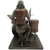 Jazz Band Bronze Sculpture, Drummer, Casual