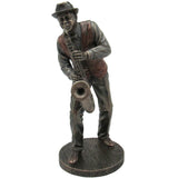 Jazz Band Bronze Sculpture, Saxophone Player