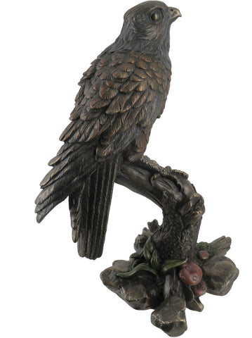 Cold Cast Bronze Sculpture, Kestrel Falcon