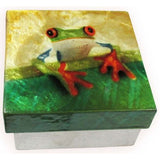 Capiz Shell Trinket Box, ", Tree Frog