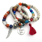 Tassel Love Bracelet Set, pc, Multicolor