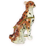 RUCINNI Leopard Cub Jeweled Trinket Box