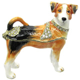 Dog Jeweled Trinket Box SWAROVSKI Crystals