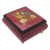 Italian Music Box, ", Floral Butterfly Inlay, Bolero