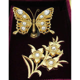Glass Top Music Box, ", Fluttering Butterfly, Made Japan, Gold