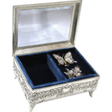 Glass Top Music Box, ", Fluttering Butterfly, Made Japan