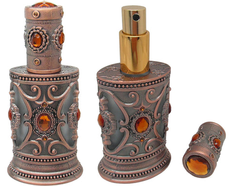 Antiqued Copper Spray Perfume Bottle | CMG Gifts & Collectibles