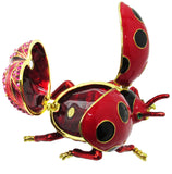 RUCINNI Ladybug Jeweled Trinket Box