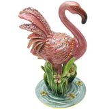 RUCINNI Flamingo Jeweled Trinket Box