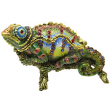 RUCINNI Chameleon Jeweled Trinket Box